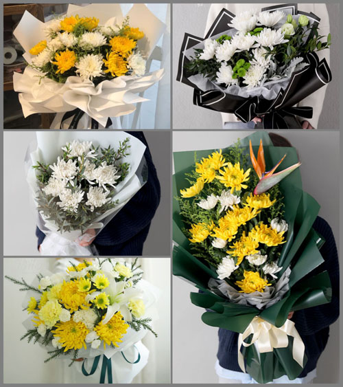 广东汕头市澄海区莲上镇永新村白事花束代送